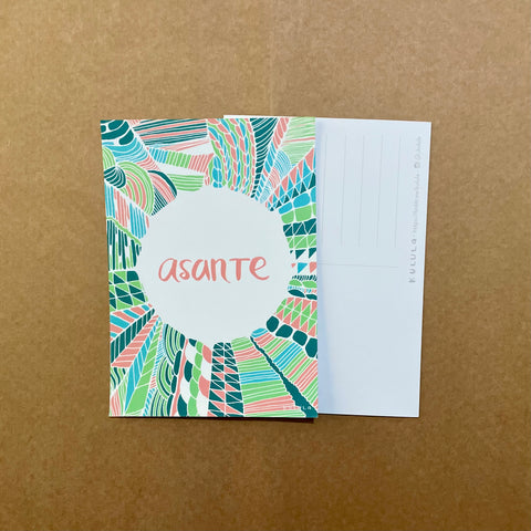 Asante Postcard (Green)