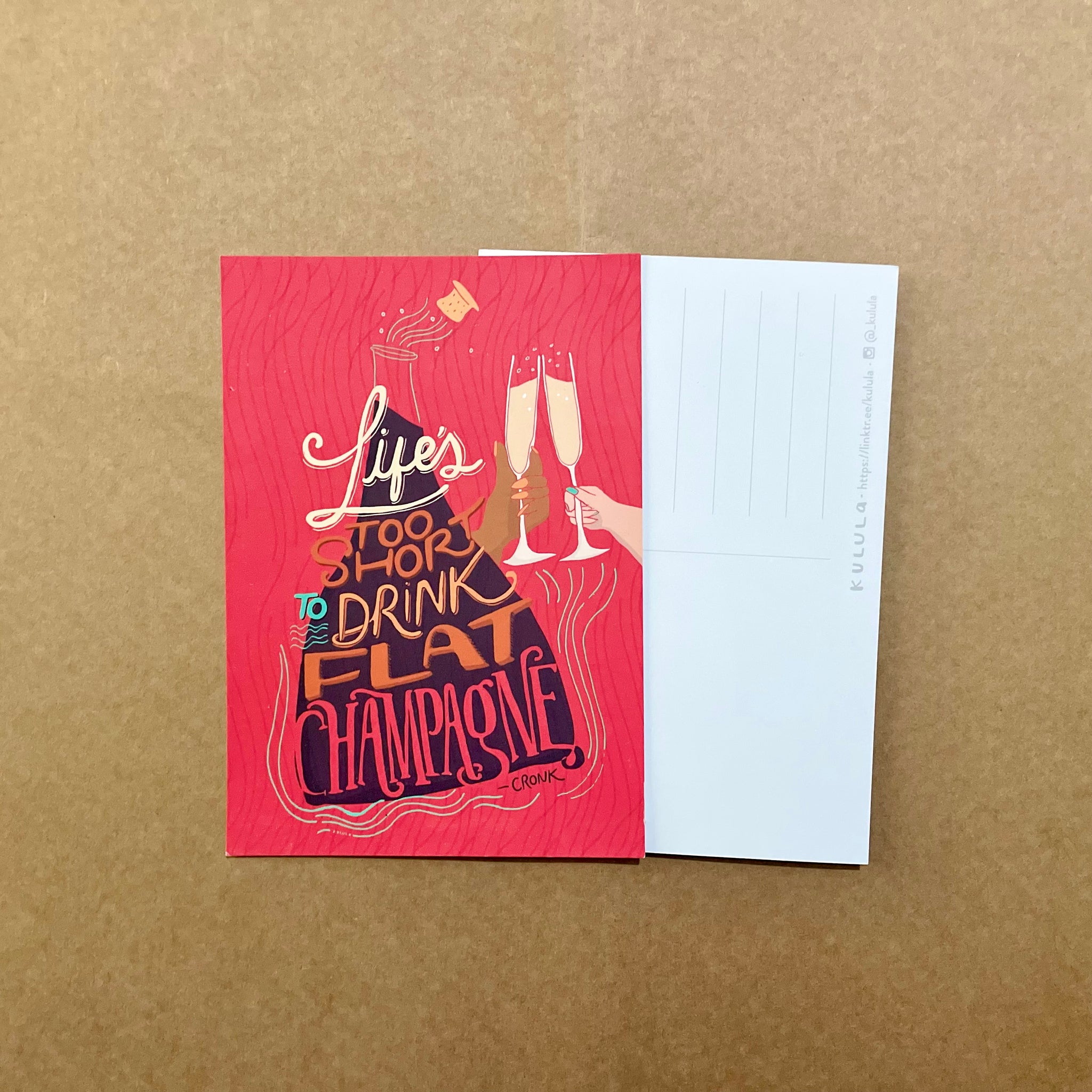 Champagne Postcard