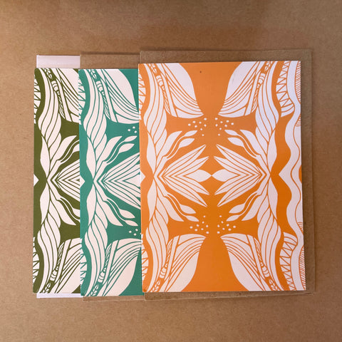 Flower Symet Greeting Card