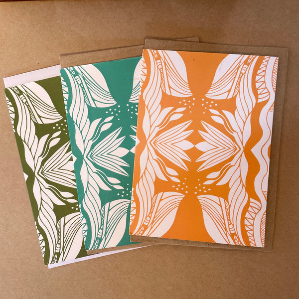 Flower Symet Greeting Card