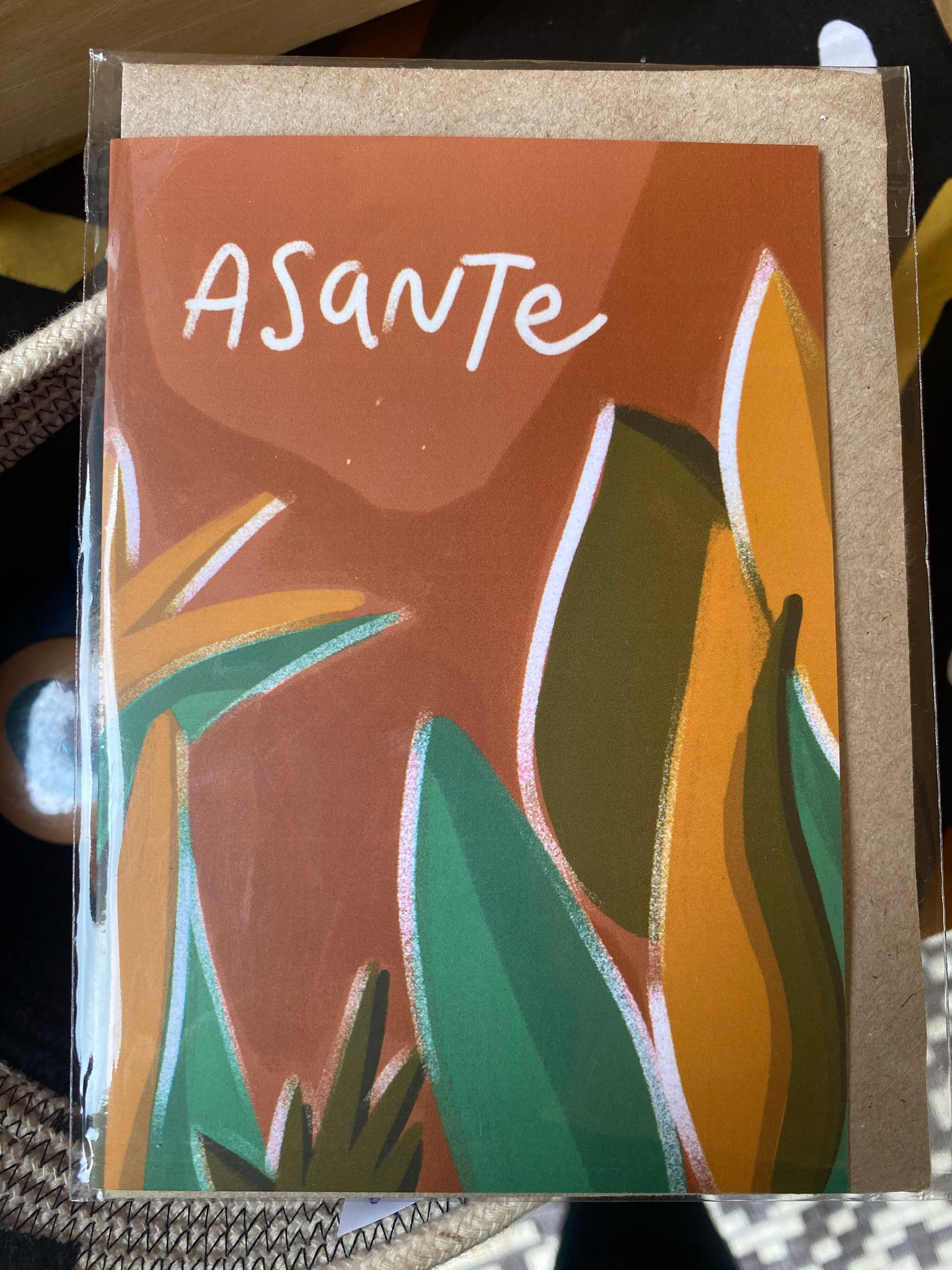 Asante Nyekundu Greeting Card