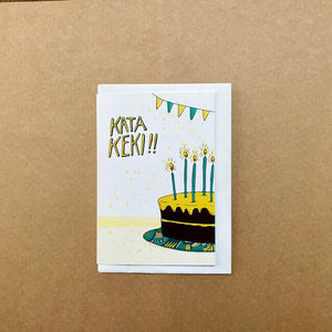 Kata Keki Greeting Card