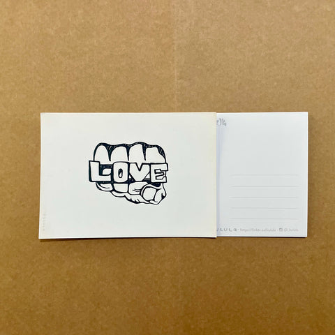 Love Fist Postcard