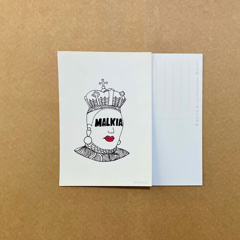Malkia Menen Postcard