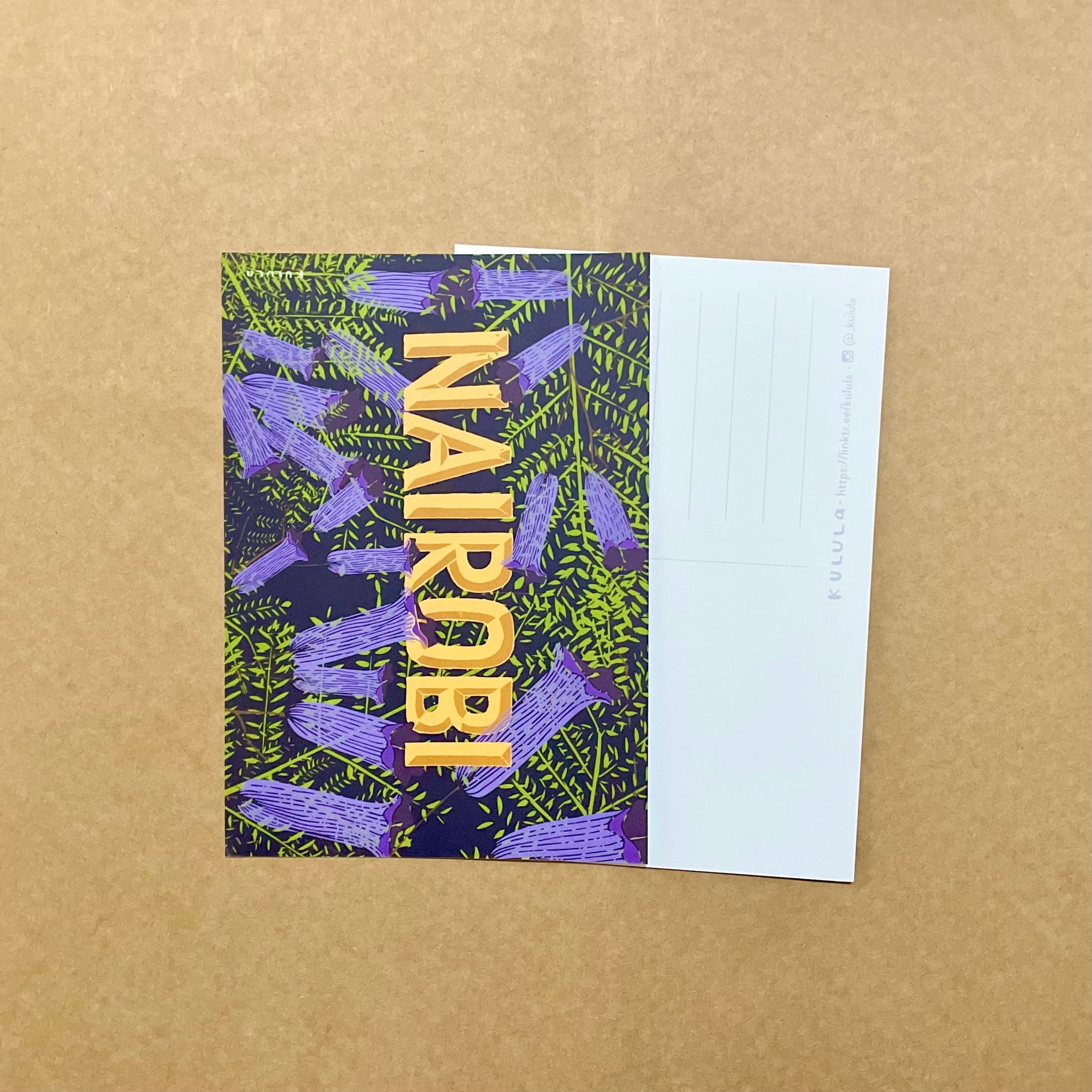 Nairobi Jacaranda Postcard